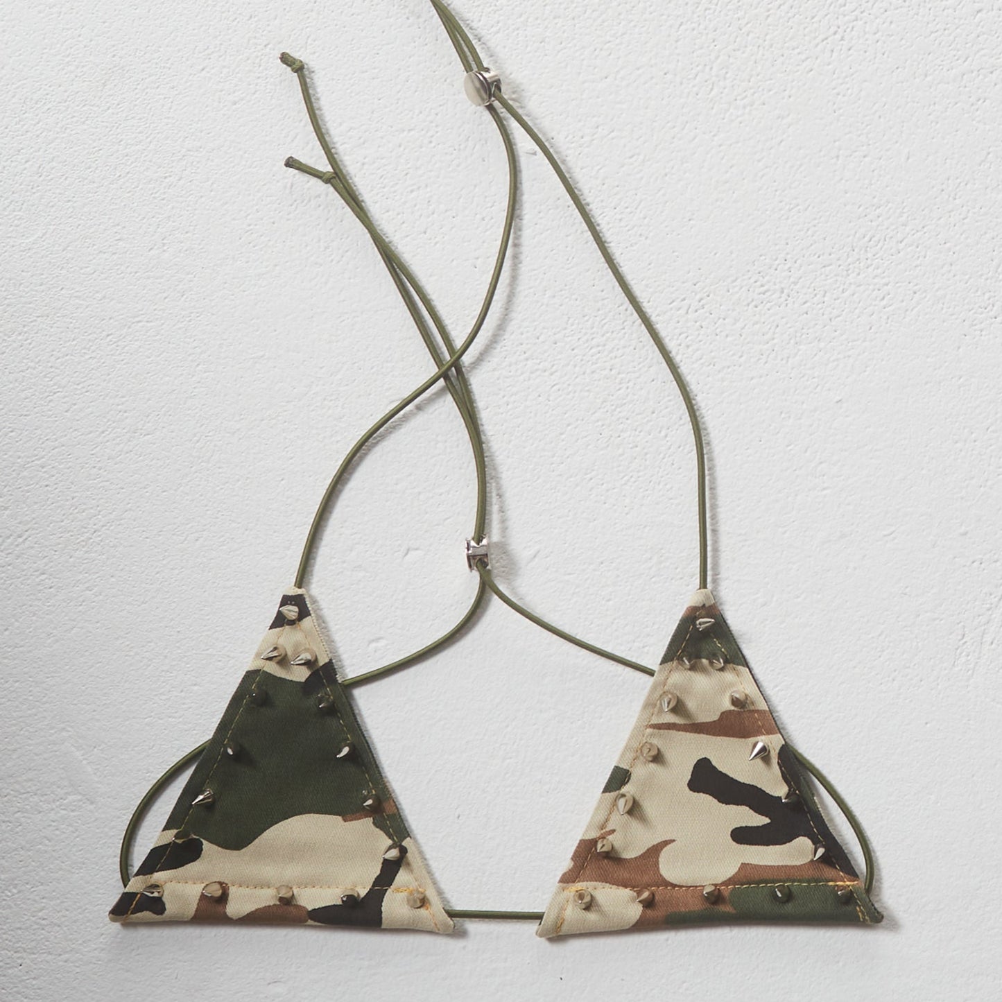Camo Stud/Eyelet Bikini Top